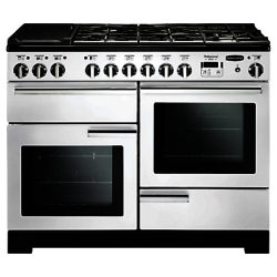Rangemaster Professional Deluxe 110 Dual Fuel Range Cooker White